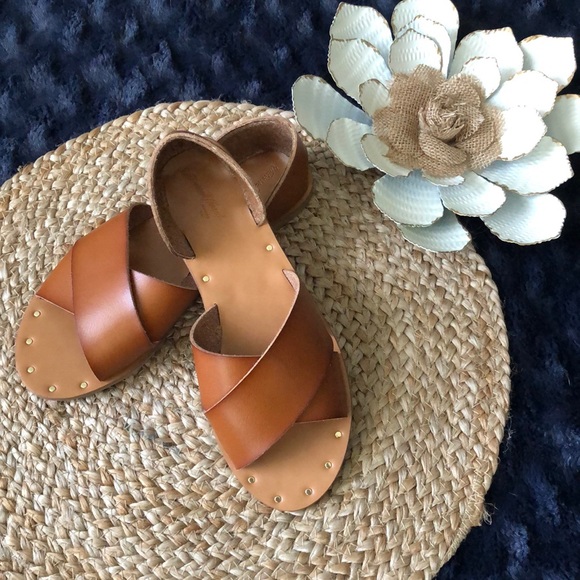 Universal Thread Shoes - Universal Thread Brown Leather Sandals
